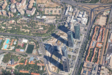 Aerial photo of Madrid