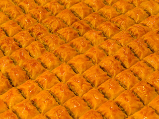 Fototapeta premium Traditional Turkish Baklava. In Istanbul, Turkey