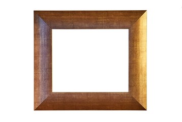 Empty picture frame on white background