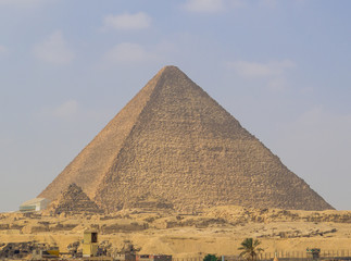 Fototapeta na wymiar View of the Great Pyramid of Giza, Egypt
