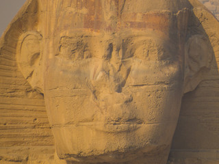 View of the Great Sphinx of Giza. In Cairo, Egypt