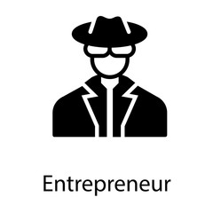  Entrepreneur Avatar vector 