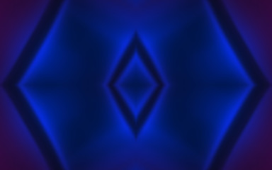 Dark abstract futuristic background. Neon lines glow. Neon lines, shapes. Multi-colored glow, blurry lights, bokeh. Empty stage background