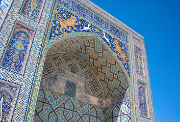 Nadir Divanbegi madrasa, Samarkand, in Uzbekistan