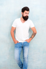 Cool and sexy. male fashion trends. Simple and casual summer. Brutal macho gray background. Male...