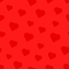 Valentines Day seamless vector pattern with hearts