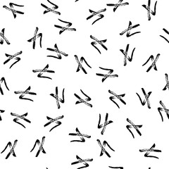 Seamless abstract symbol vector pattern on transparent background.