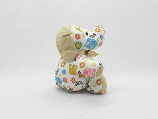 Artistic Handmade Beautiful Cute Stuffed Elephant Animal Shape Toys with Fabric Pattern Materials...
