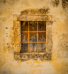 Antique, decorative window in Scicli, Sicily