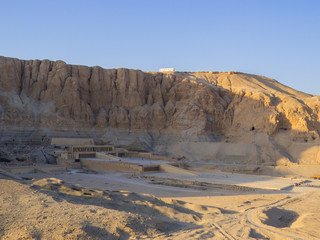 View of the Mortuary Temple of Hatshepsut in Luxor, Egypt