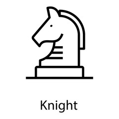 Chess Knight Vector  © Vectors Point