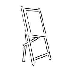 easel vector sketch 