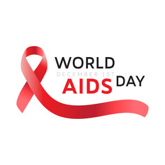 Design about World AIDS Day in Vector Illustration