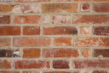 red brick rectangle tile texture close up view