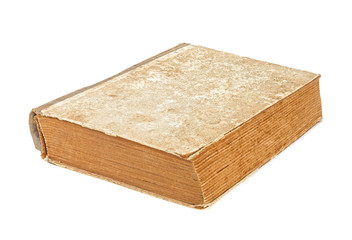 Old book isolated on a white background. Antique book.
