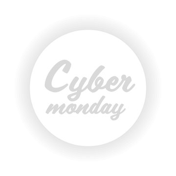 cyber monday sticker big sale advertisement special offer concept holiday online shopping discount badge vector illustration