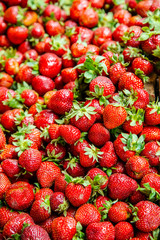 Ripe red strawberries