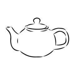 teapot isolated on white background