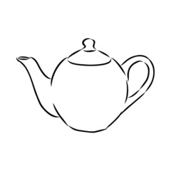 teapot isolated on white background