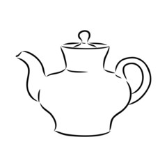 teapot isolated on white background