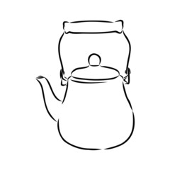 teapot isolated on white background