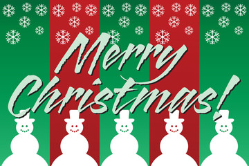 Merry Christmas with Snowmen