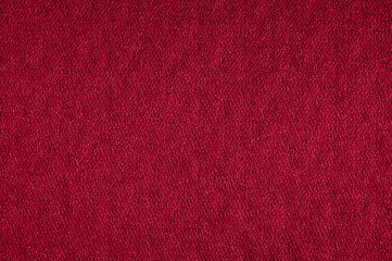 Closeup red color fabric sample texture backdrop.Red,burgundy,maroon colors fabric strip line pattern design,upholstery,textile for decoration interior design or abstract background..