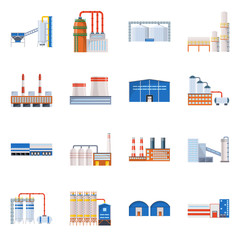 Obraz premium Vector design of industry and building icon. Collection of industry and construction stock symbol for web.