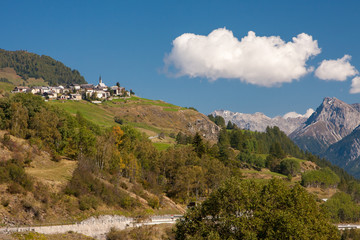 Passo di Maloja - Switzerland mountain passes. Maloja, Bernina, Julier