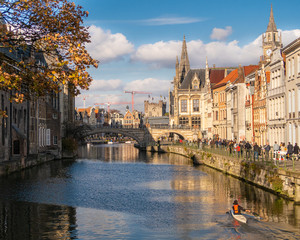 river in the center of ghent