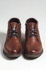Men's shoes on white background