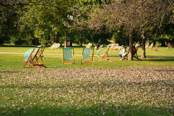 Hyde park in the autumn, London