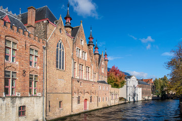 buildings along the river in brugge