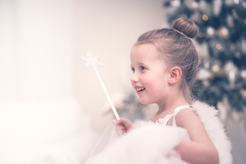 Weihnachten Engel Christkind Mädchen weiß zauberhaft  Hochzeit wedding Var. 6