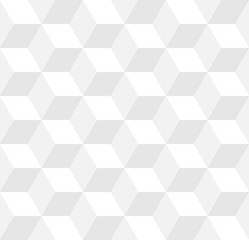 Fototapeta premium Abstract squares background. Geometric seamless cube pattern.