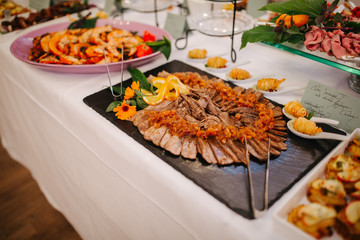 buffet at an event