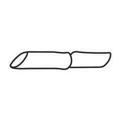 Stem of sugar cane vector icon.Line vector icon isolated on white background stem of sugar cane .