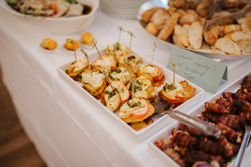 buffet at an event