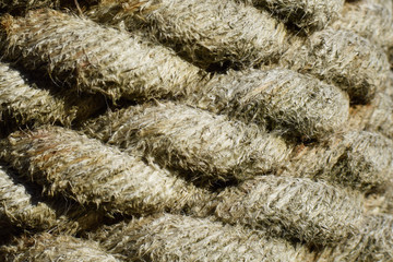 Ship rope. Close-up. Background. Texture