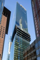 Fototapeta na wymiar Frankfurt am Main – view of office skyscrapers