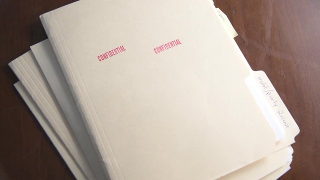 Confidential Model and Property Release Folders 60fps