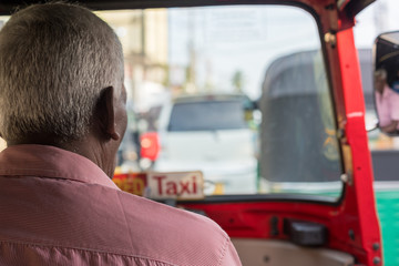 Tuk-tuk driver in Colombo