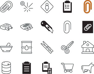 clip vector icon set such as: negative, crash, contract, red, choice, washroom, veal, tailor, beauty, yes, mammal, glyph, store, sale, cloth, commerce, money, naturopathy, cattle, cottage, peg, wash