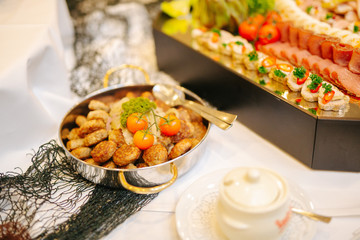buffet at an event
