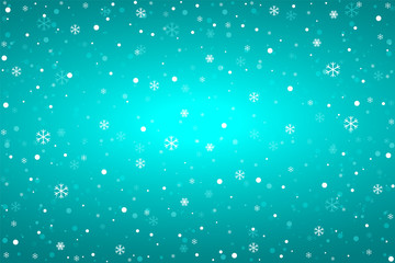 Blue background with snowflakes,Christmas winter background vector illustration