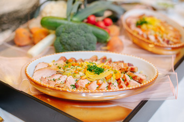 buffet at an event