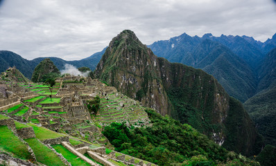 Fototapeta na wymiar Famous ruins of Machu Picchu, Cusco Peru