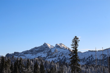 winter in the mountains