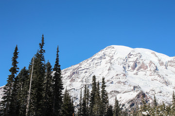 mountains in winter