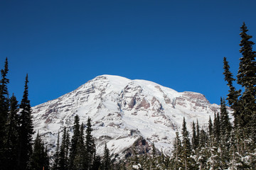 mountains in winter
